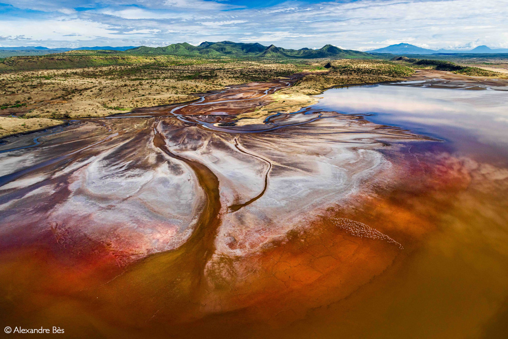 Lake Magadi Aerial View